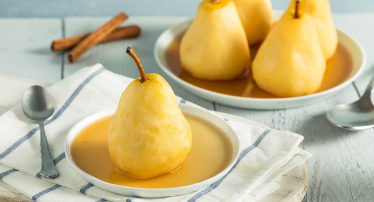 Sweet Homemade Poached Pears