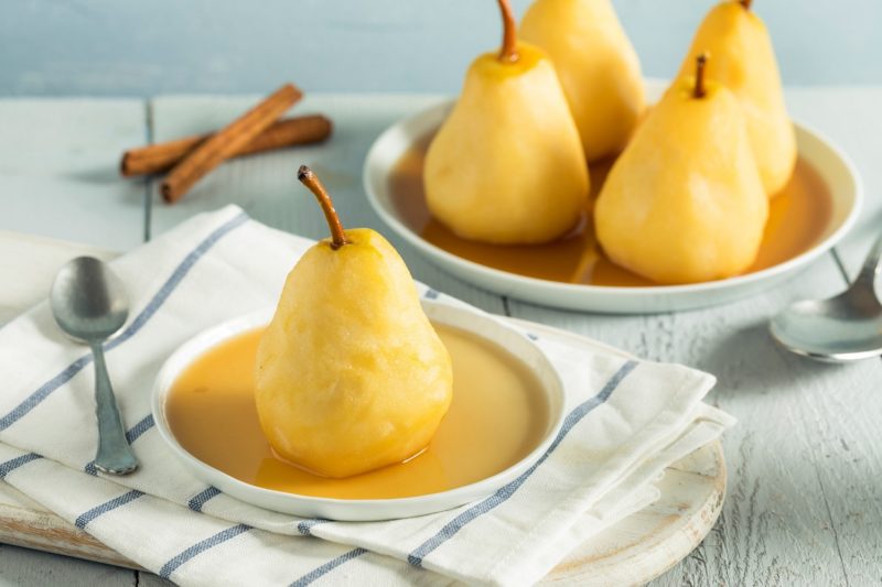 Sweet Homemade Poached Pears