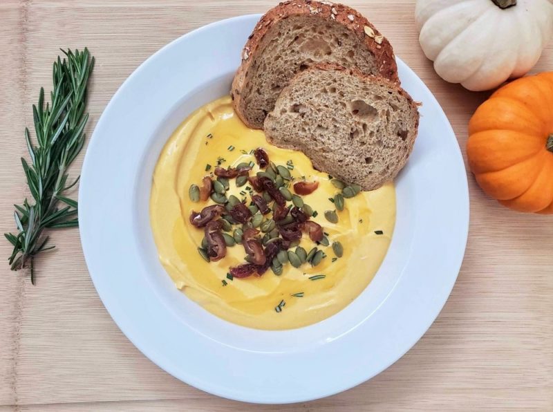 Whipped Pumpkin Goat Cheese Dip The Leaf