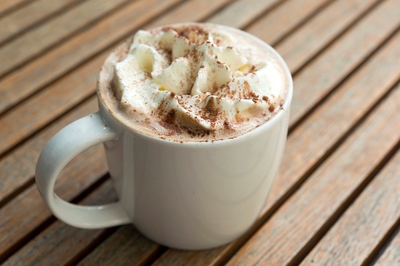 Healthy Almond Joy Hot Chocolate