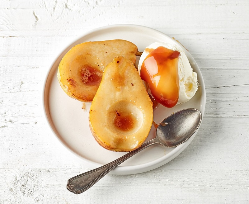 Healthy Honey Poached Pear