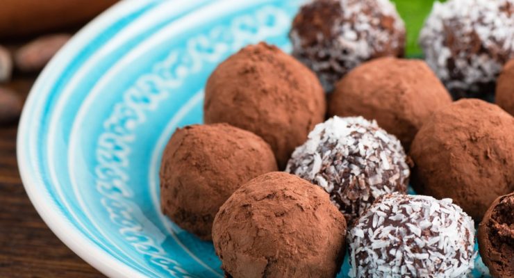coconut chocolate rum balls