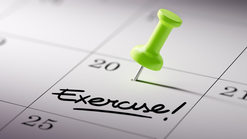 exercise on calendar