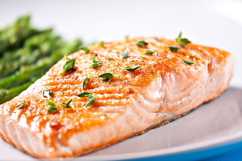 salmon is filled with healthy fats