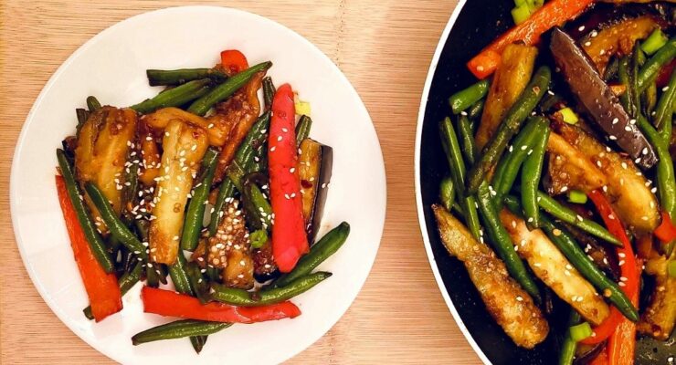 Green Bean and Eggplant Stir Fry