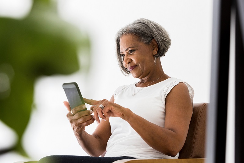 woman on phone