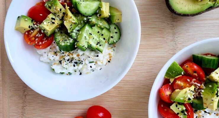 Savory Cottage Cheese Bowl