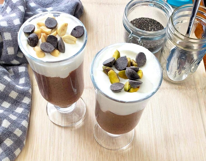 Blended Chocolate Chia Pudding