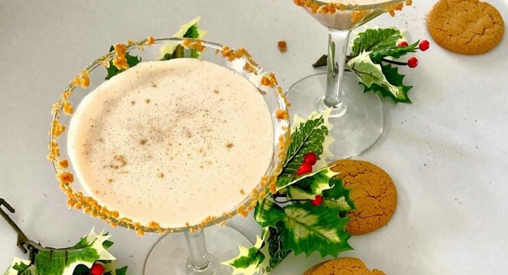 Gingerbread Martini Mocktails