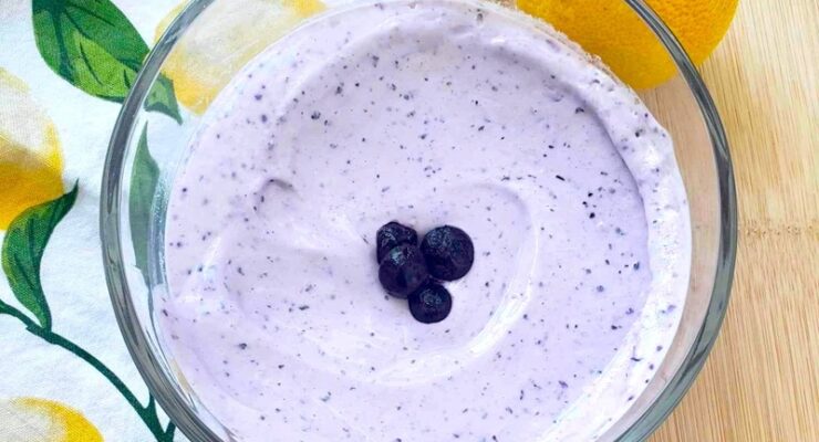 blueberry lemon whipped cottage cheese