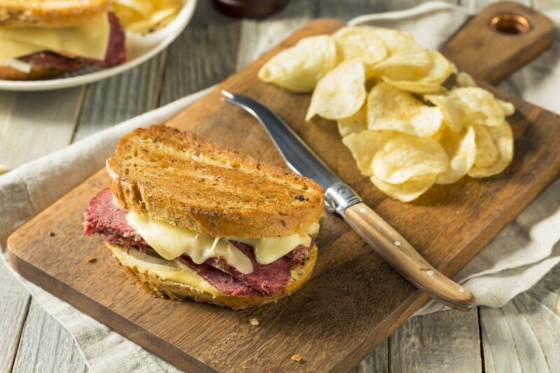 Savory Homemade Corned Beef Sandwich