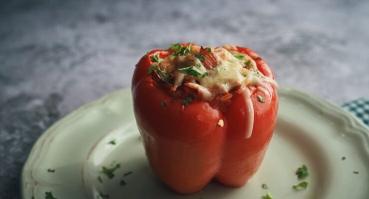 BBQ Chicken Stuffed Pepper