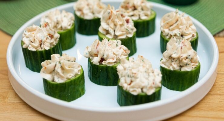 Crab Stuffed Cucumber Cups