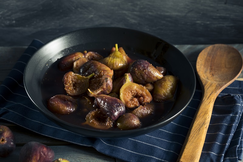 Roasted Balsamic Figs and Brussels Sprouts