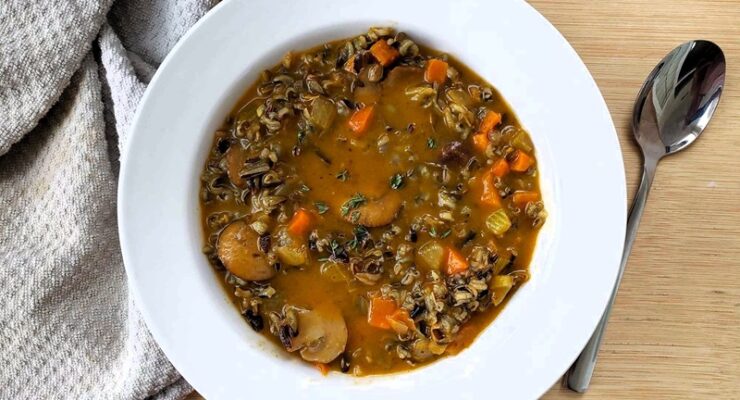 Wild Rice and Mushroom Soup