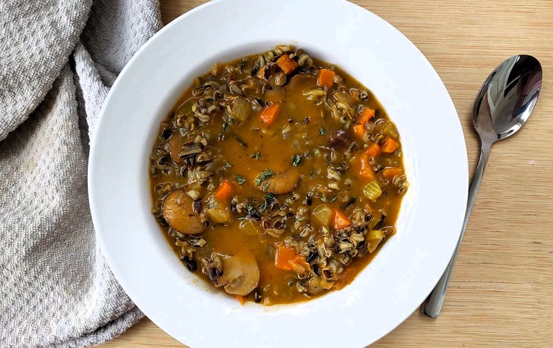 Wild Rice and Mushroom Soup