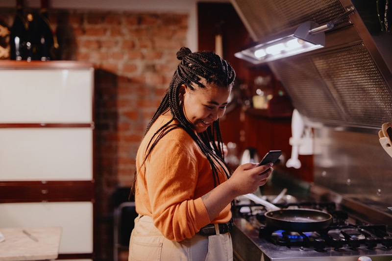 woman cooking healthy food for diet plan for weight loss