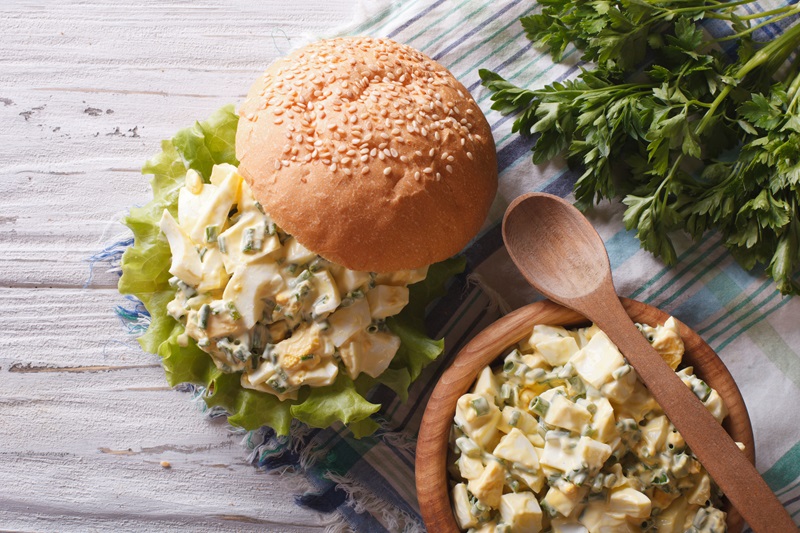 egg salad slider