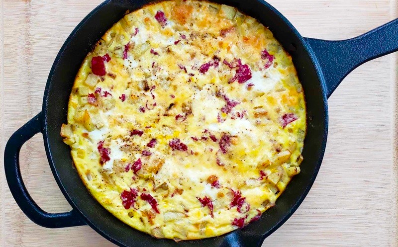 Corned Beef Egg Frittata