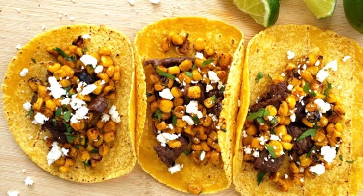 Grilled Steak Elote Tacos Recipe