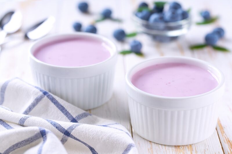 whipped cottage cheese dessert recipe with blueberries